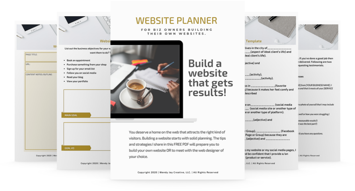 Website Planner Wendy Jay Creative